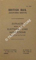 Extracts from the Electrified Lines Instructions (Direct Current System) by British Rail (Southern Region)